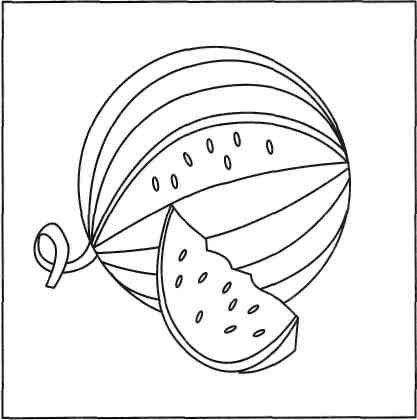 Арбуз рисунок для детей карандашом (48 фото)