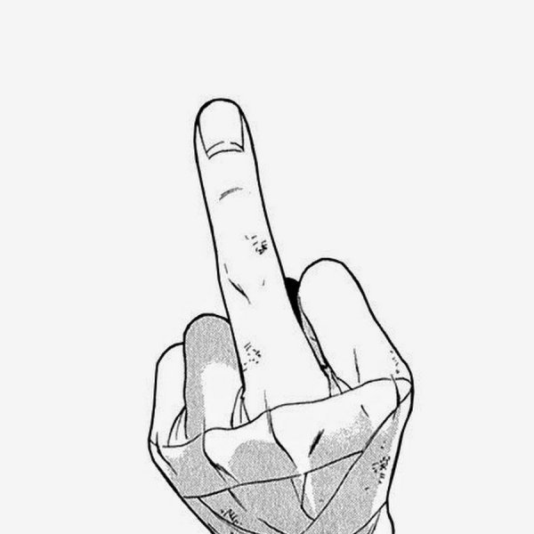 Средний палец арт
