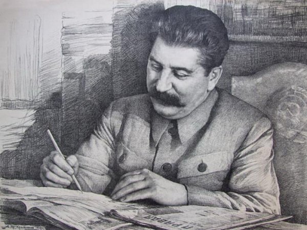 Сталин портрет профиль