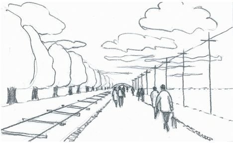 Рисунок карандашом воздушная перспектива (48 фото)