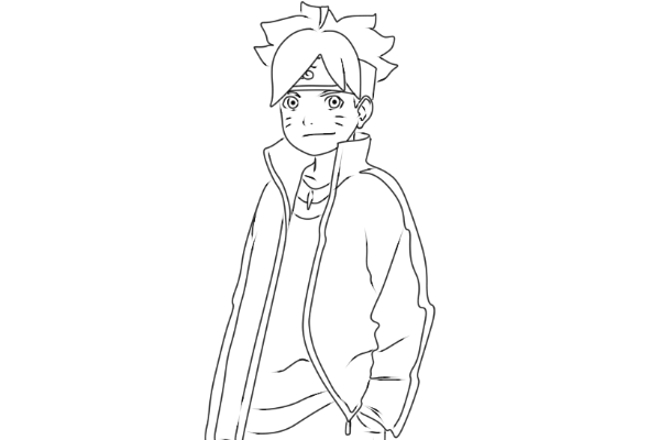 Боруто Узумаки раскраска