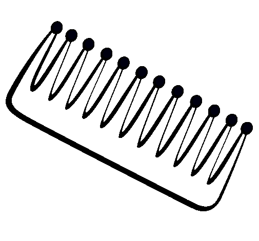 Рисование расческой