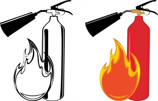 Трафарет огнетушителя для детей