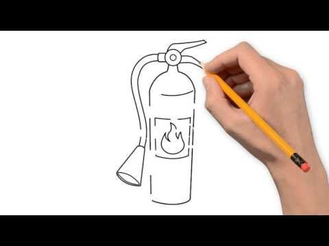 Рисование огнетушитель