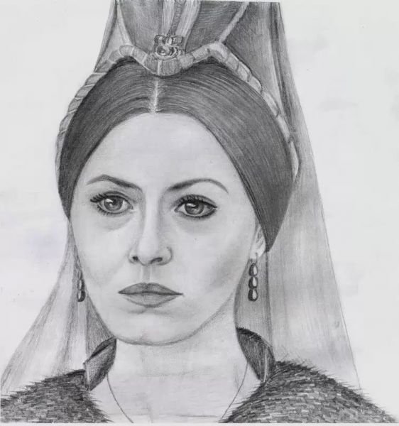 Хюррем Султан рисунок