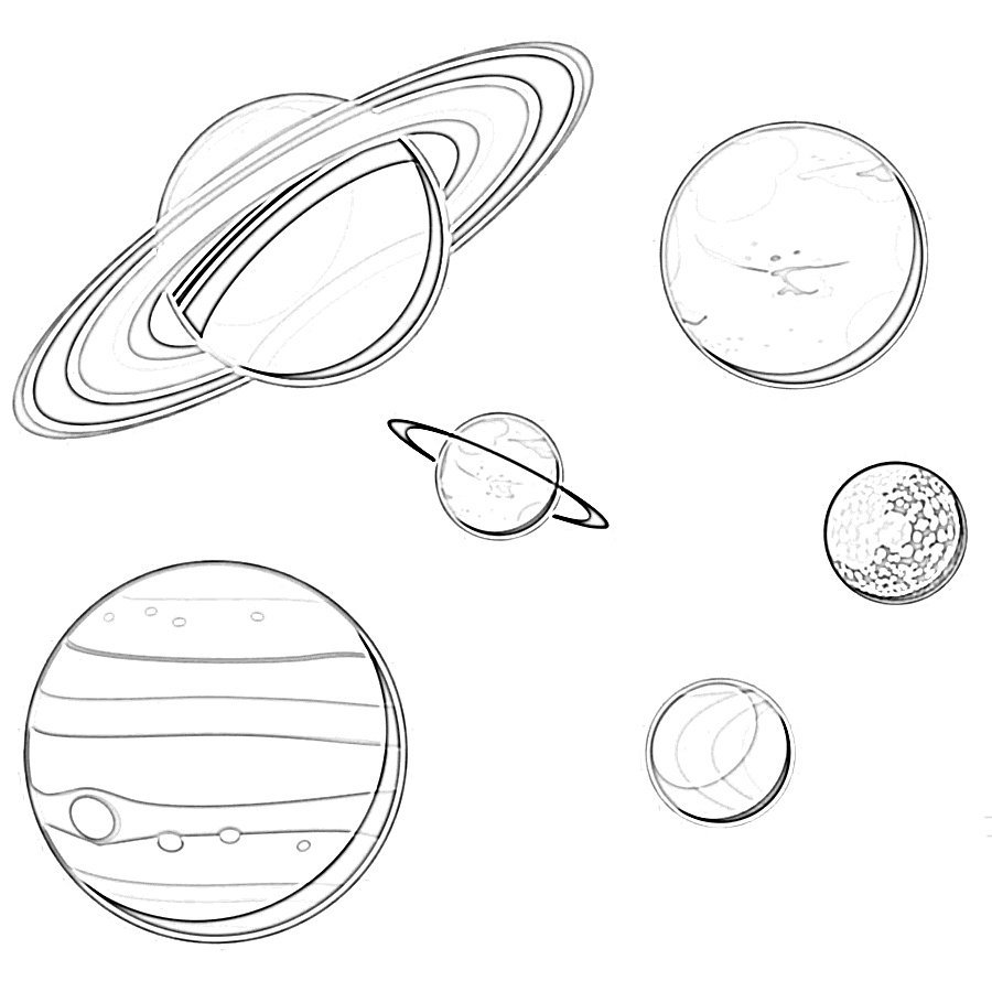 Нарисовать планету солнечной системы