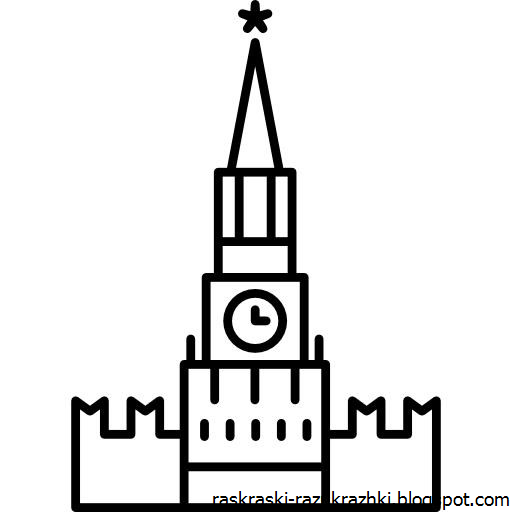 Собор Василия Блаженного в Москве нарисовать