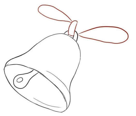 Нарисовать колокол пошагово