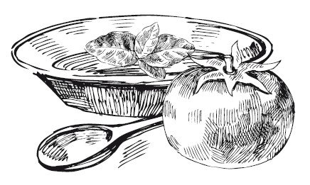 Суп рисунок чб