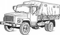 ГАЗ-3307 самосвал раскраска
