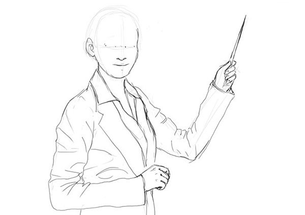 Педагог рисунок карандашом