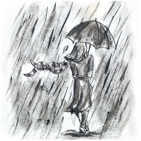 Дождь рисунок