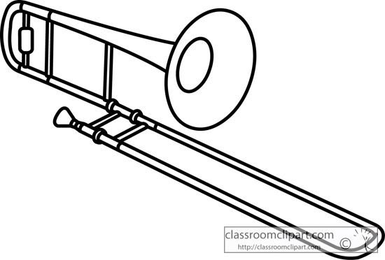 Тромбон раскраска