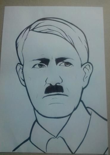 Адольф Гитлер раскраска