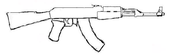 АК 47 рисунок