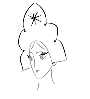 Принцесса рисунок легкий