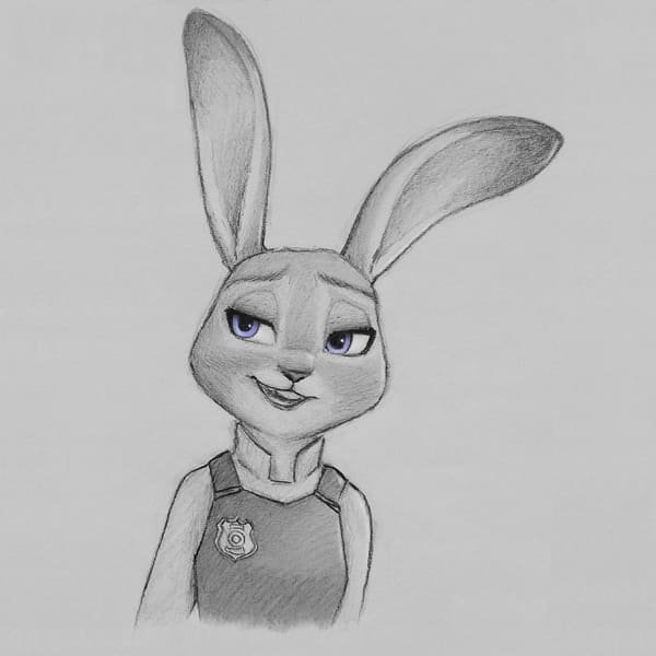 Джуди Хоппс для срисовки