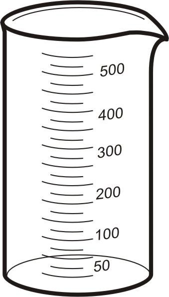 Химический стакан рисунок