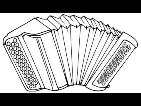 Гармошка раскраска для детей