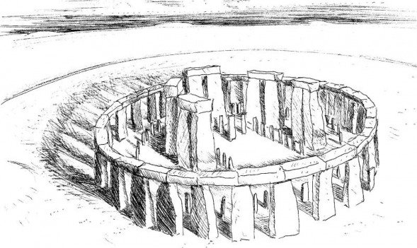 Рисунки на камнях Стоунхенджа