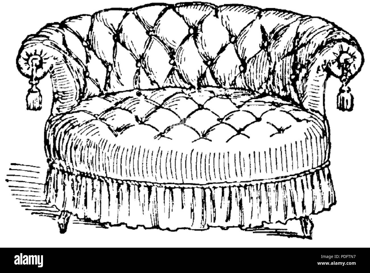 Нарисованный старый диван