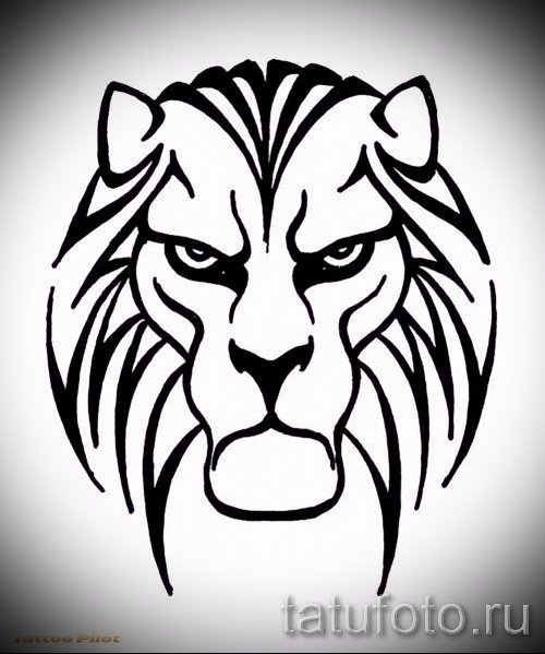 Тигр тату эскиз легкий