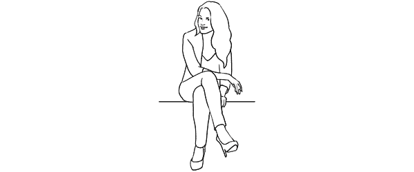 Сидящая девушка рисунок карандашом (46 фото)