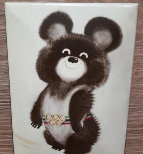 Белый Олимпийский мишка 1980