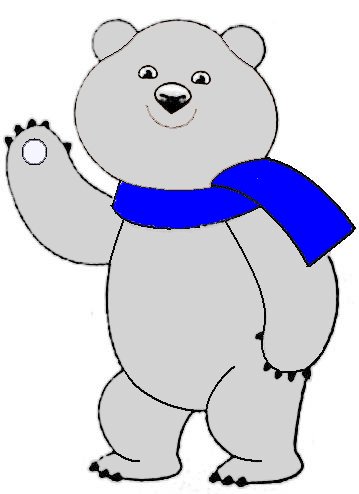 Поэтапное рисование мишки