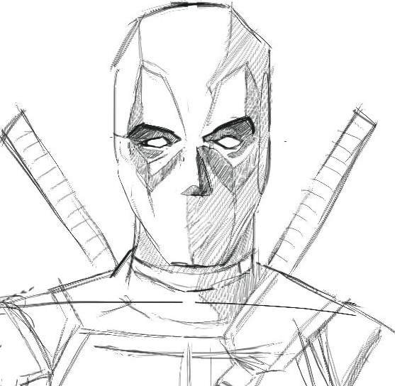 Дэдпул для рисования