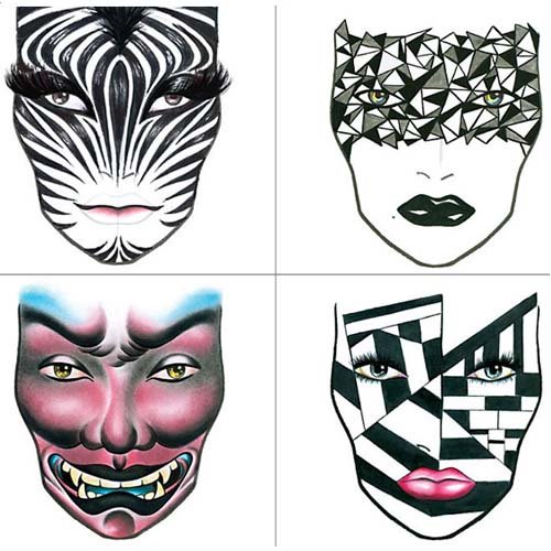 Венецианская маска эскиз