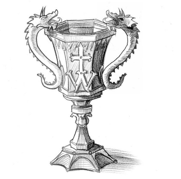 Кубок рисунок карандашом