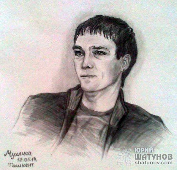 Портрет Шатунова карандашом