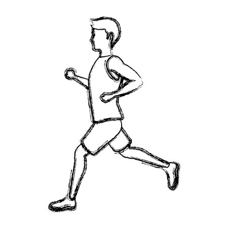 Нарисовать человека в беге