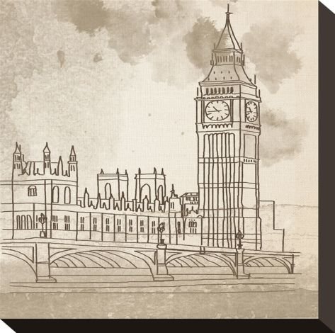 Башня Биг Бен рисунок