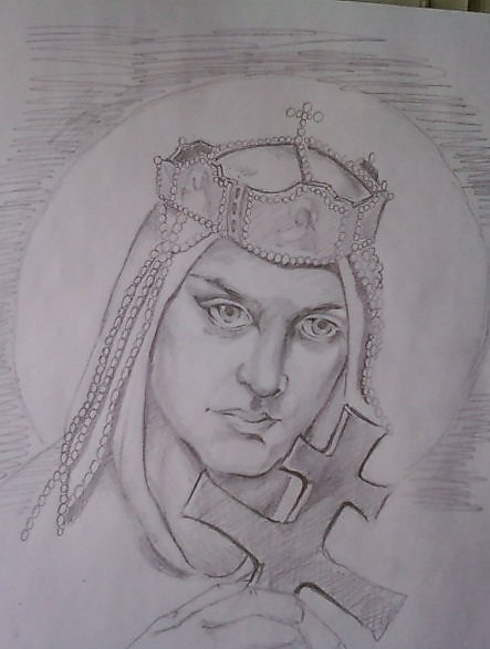 Нарисовать княгиню Ольгу