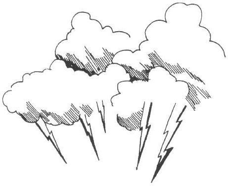 Раскраска дождь