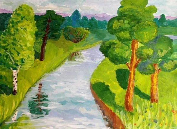 Рисунки родного края детские