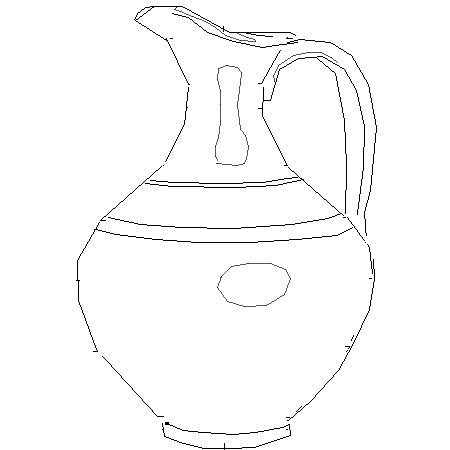 Эскиз греческой вазы для детей