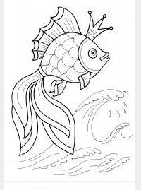 Иллюстрация к сказке о рыбаке и рыбке рисунок