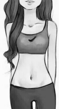 Тело девушки для срисовки