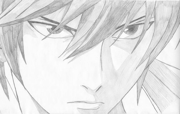 Ягами Лайт карандашом