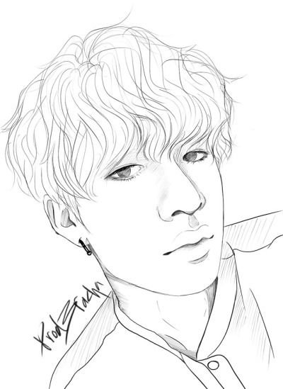 Рисунок бан Чана Stray Kids