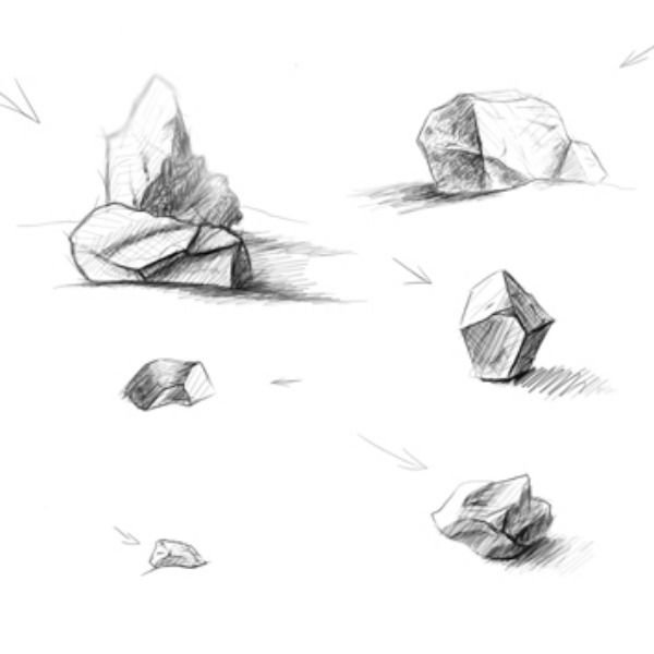 Камень эскиз