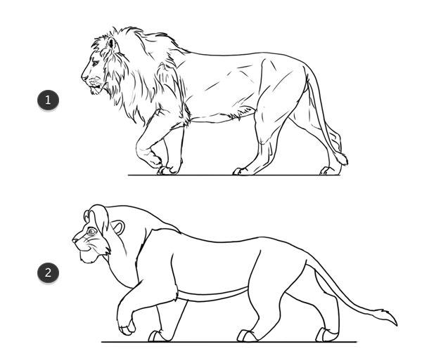 Спящий Лев раскраска
