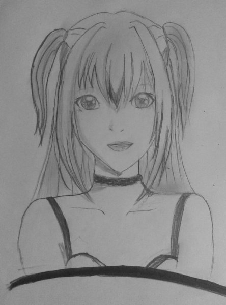 Аманэ Миса тетрадь смерти рисунок