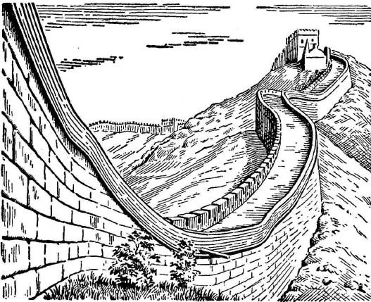 Разукрашенная Великая китайская стена