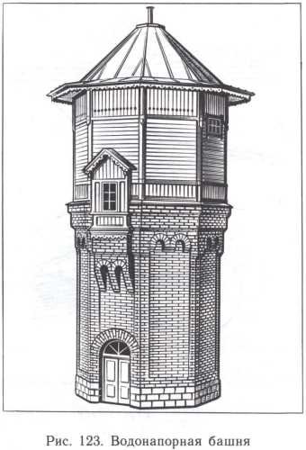 Водонапорная башня Зеленоградск рисунок