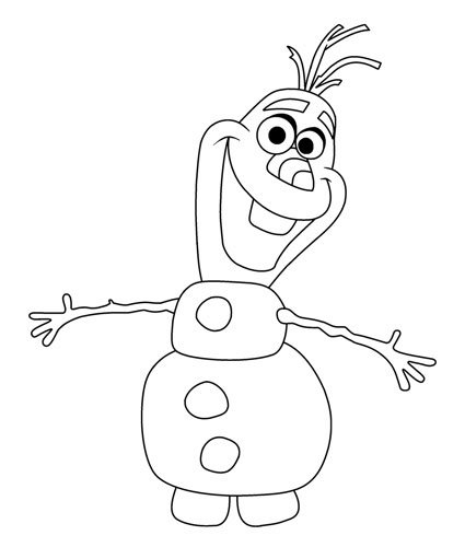 Олаф нарисовать карандашом поэтапно