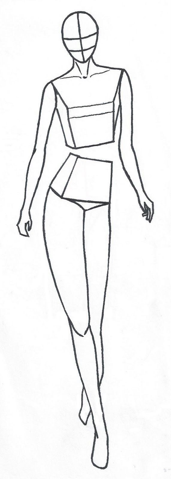 Модель человека для рисования одежды